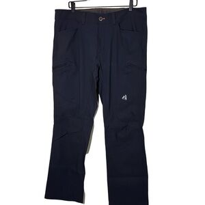 Eddie Bauer First Ascent Pants Men's 38X32 Grey Hiking Guide Cargo Stretch